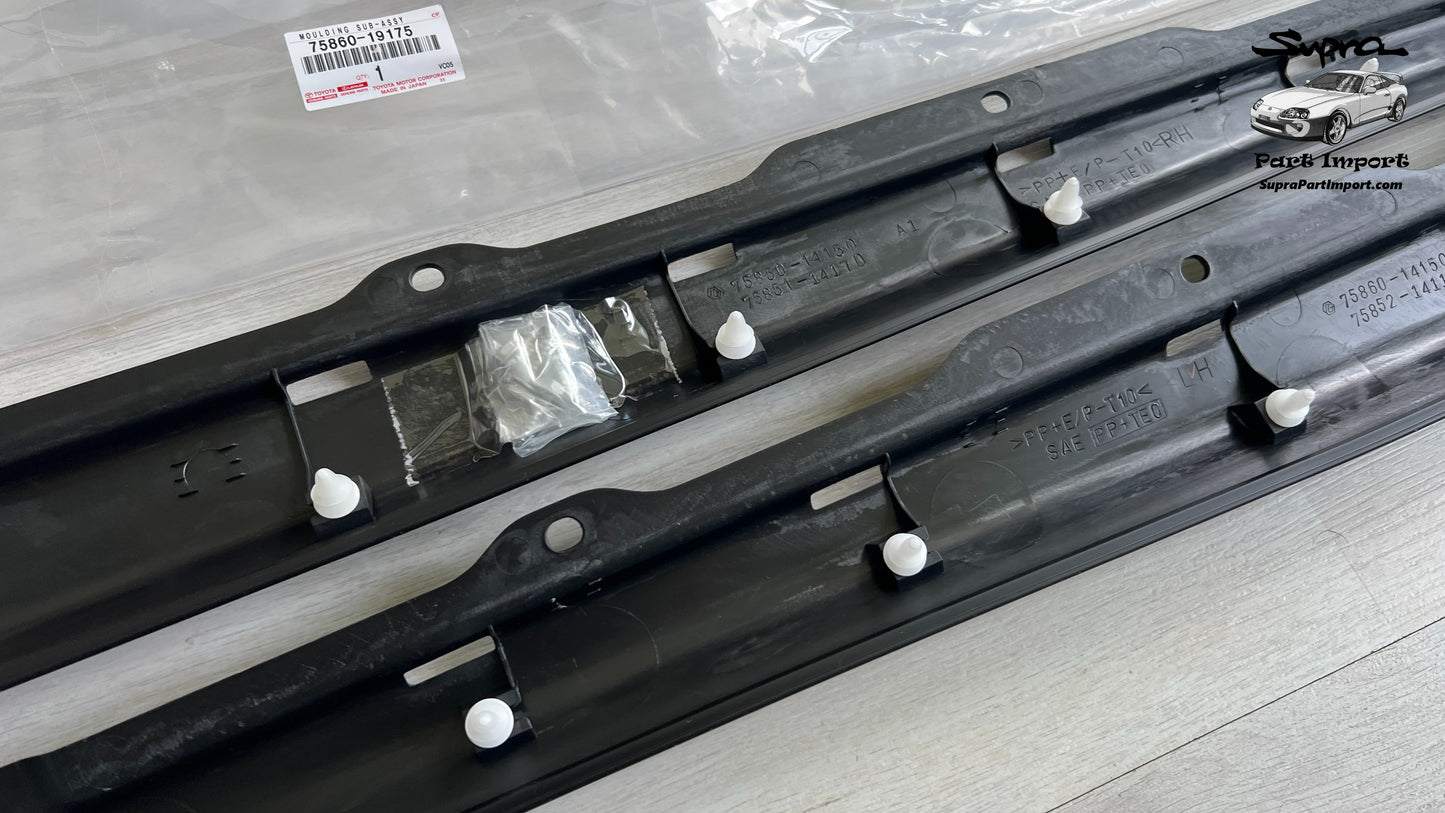 *NEW* JZA80 Supra Genuine OEM Side Body Rocker Panel Moulding Set (75850-19175 + 75860-19175)