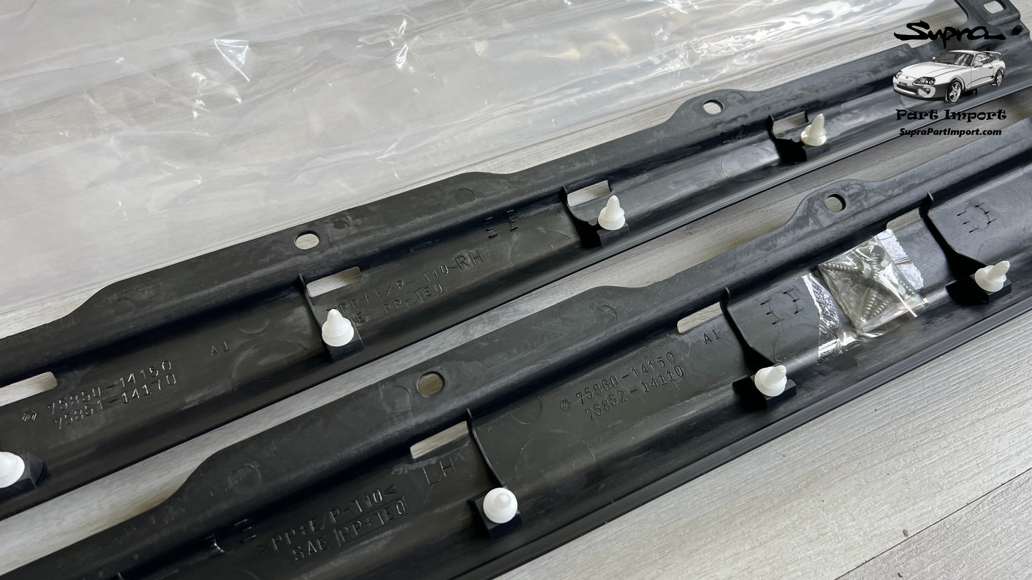 *NEW* JZA80 Supra Genuine OEM Side Body Rocker Panel Moulding Set (75850-19175 + 75860-19175)