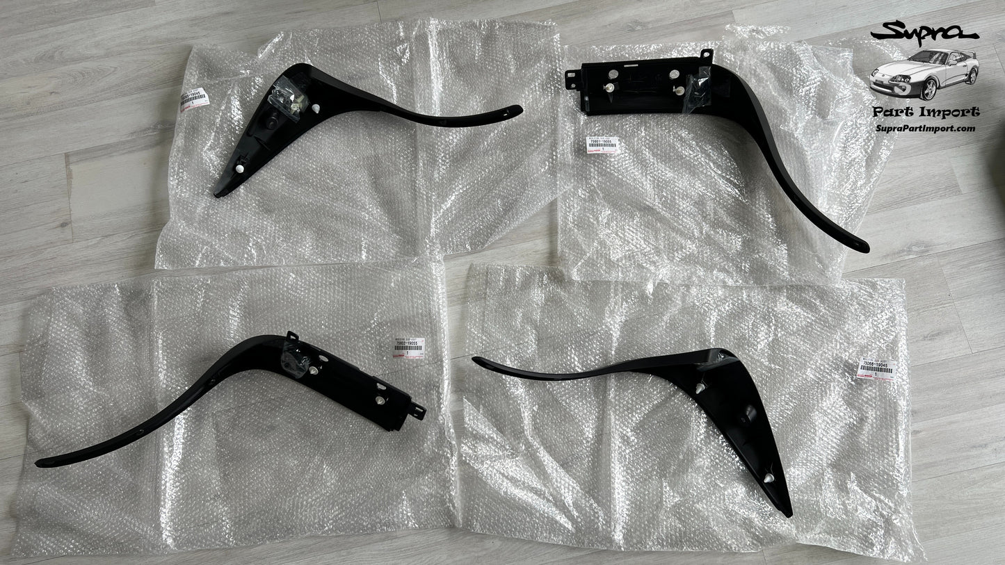 *NEW* JZA80 Supra Genuine OEM Front/Rear Fender Moulding Sub-Assy Set (75065-19045 + 75601-19055 + 75066-19045 + 75602-19055)