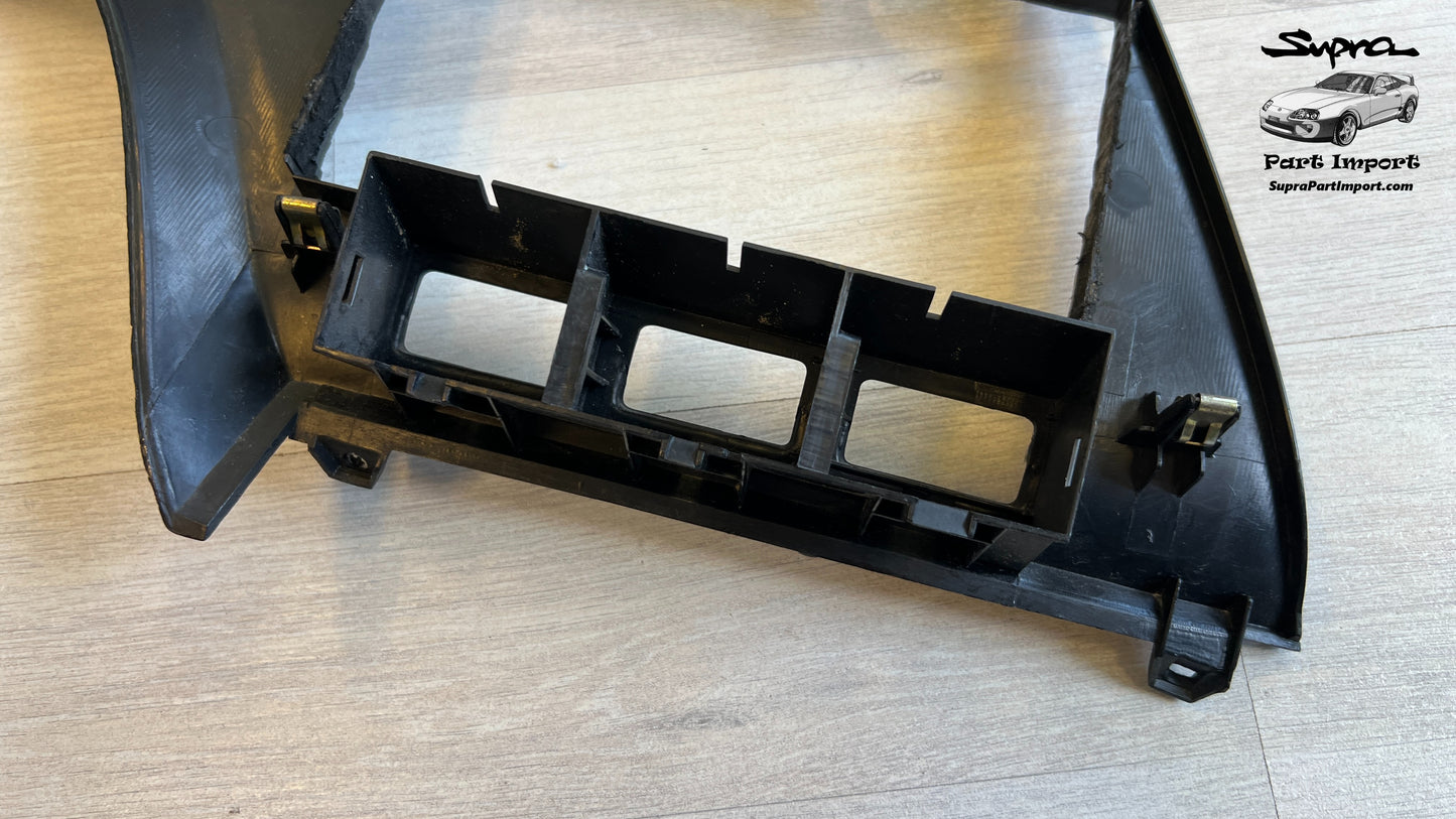 JZA80/MK4 Supra Genuine OEM S1 RHD Radio Panel, Center Instrument Cluster Finish (55405-14120)