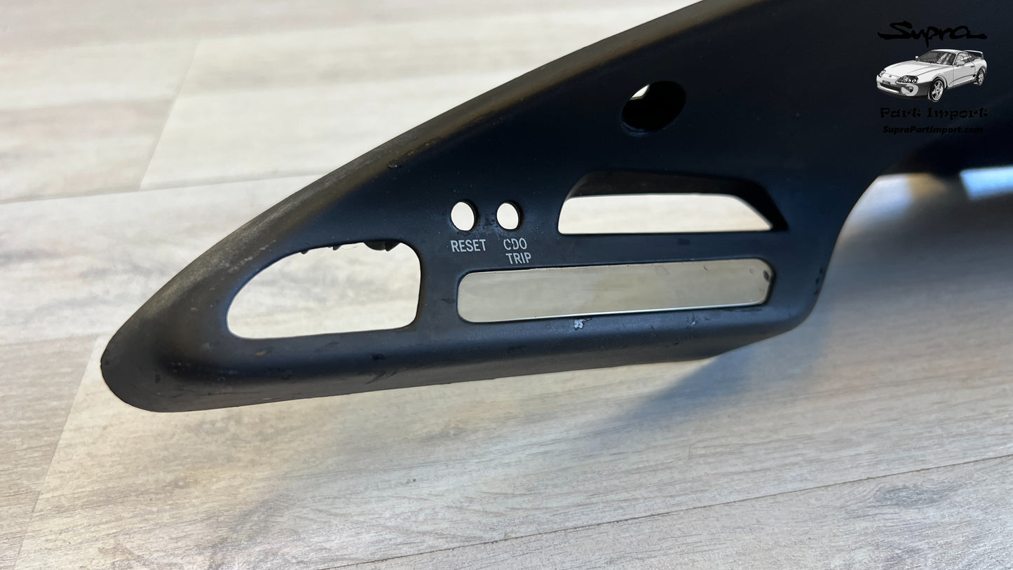 *NO BROKEN MOUNTS* JZA80 Supra Genuine OEM S1 RHD Odometer Cowl Trim Dash Panel (55410-14500, 55411-14550)