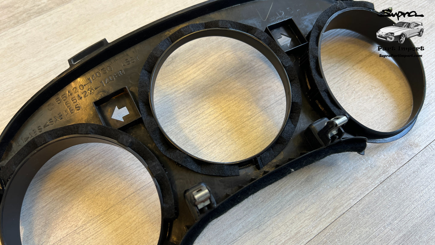 *No Broken Tabs* JZA80/MK4 Supra Genuine OEM S1 LHD/RHD Center Speedometer Panel, Center Instrument Cluster Finish (55405-14120)