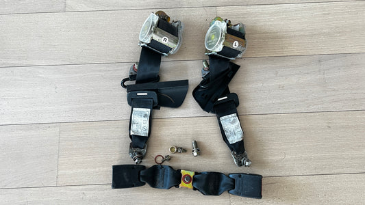 JZA80 Supra Genuine OEM Rear Safety Belt Set + Rear Buckles (73370-14171-C0 + 73360-14291-C0)