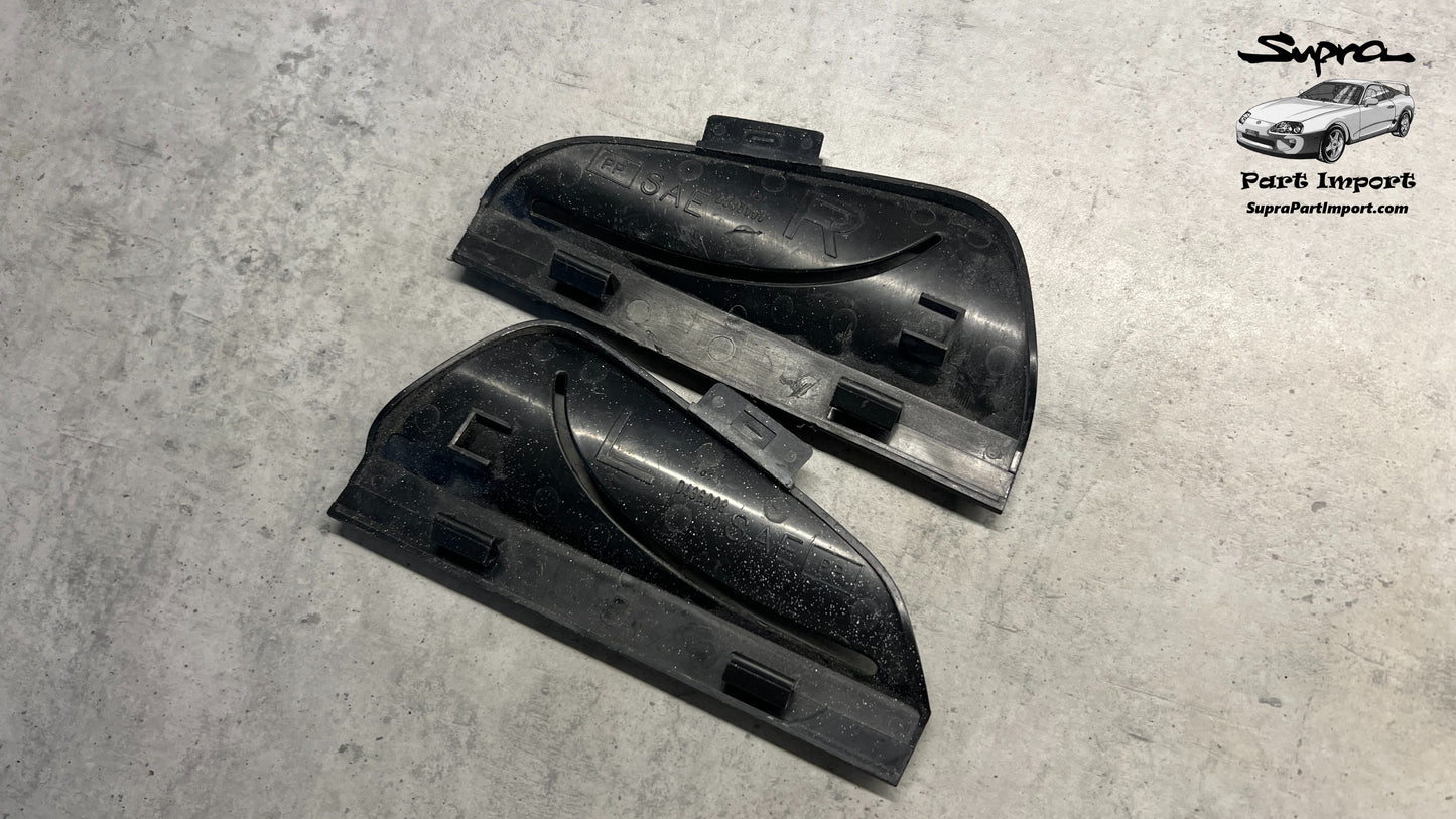 JZA80 Supra Genuine OEM LHD/RHD Plastic Trims for Rear Seat Belts (Quarter Window Interior Trim)