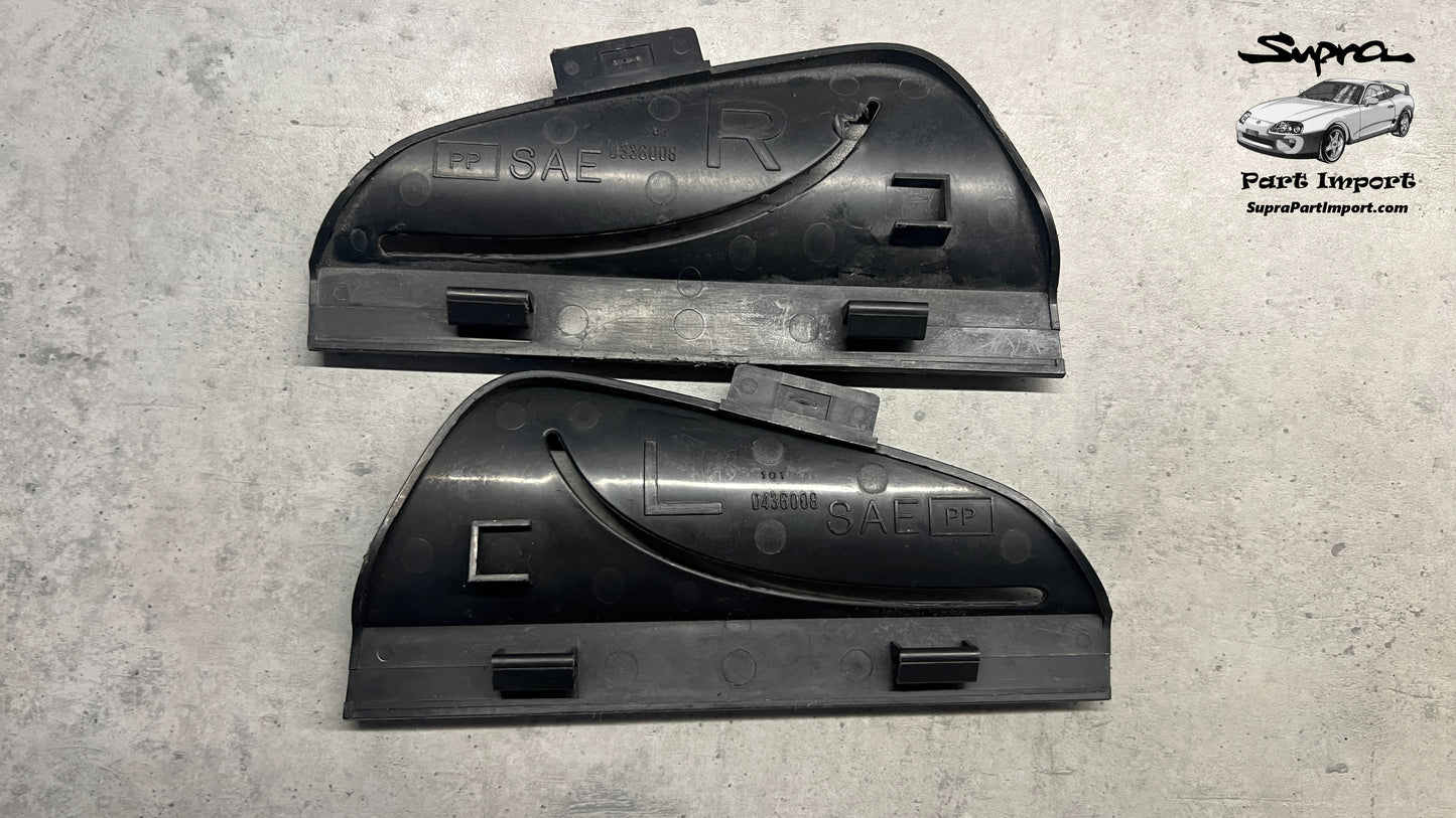 JZA80 Supra Genuine OEM LHD/RHD Plastic Trims for Rear Seat Belts (Quarter Window Interior Trim)