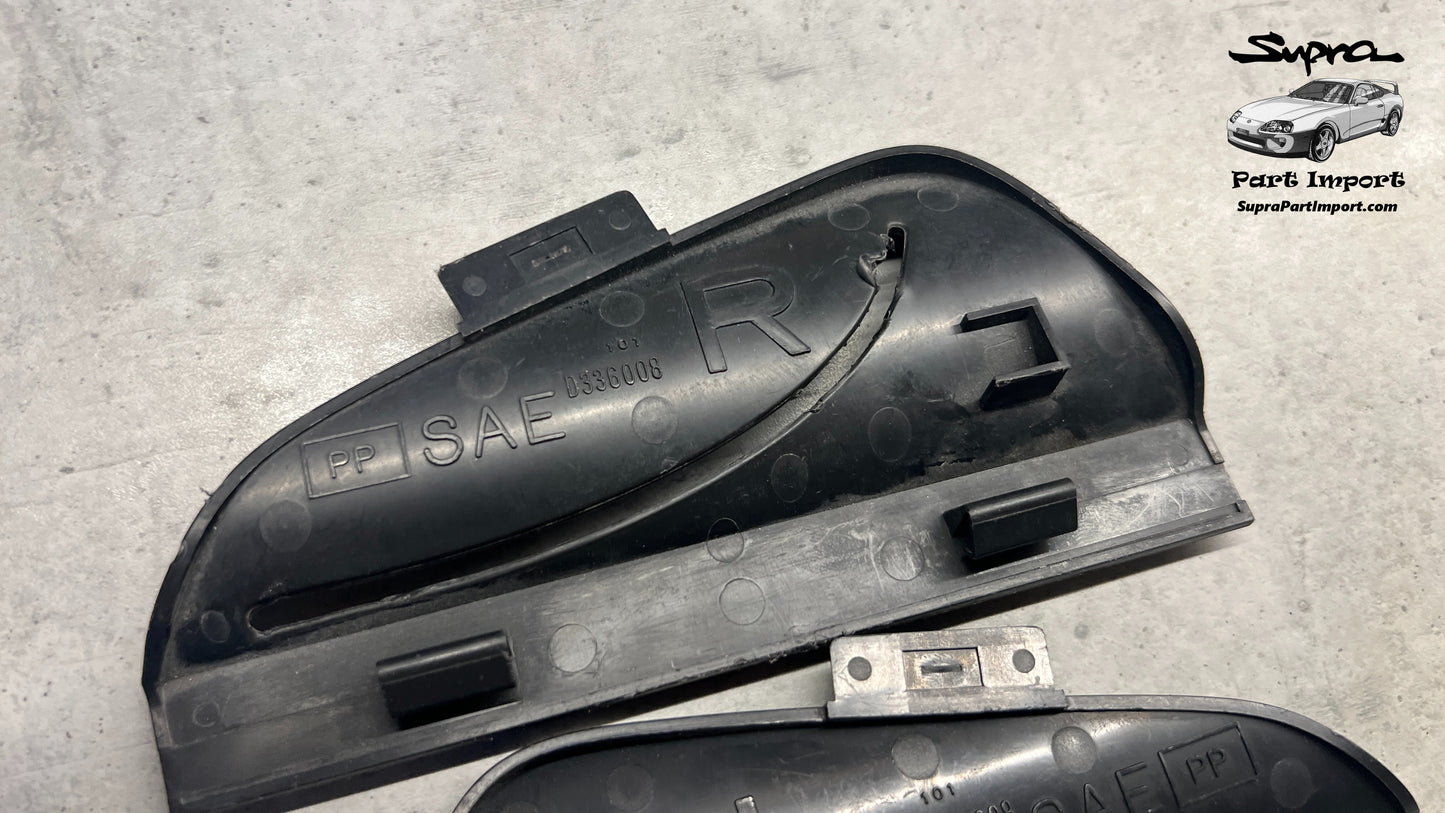 JZA80 Supra Genuine OEM LHD/RHD Plastic Trims for Rear Seat Belts (Quarter Window Interior Trim)