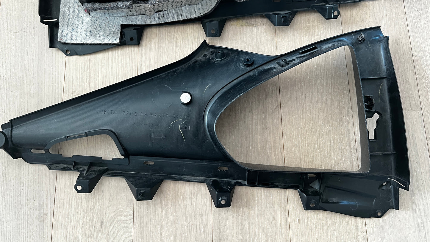 JZA80 Supra Genuine OEM Quarter Window Interior Trim Set (2pc.) (62471-14291-C0, 62472-14281-C0)