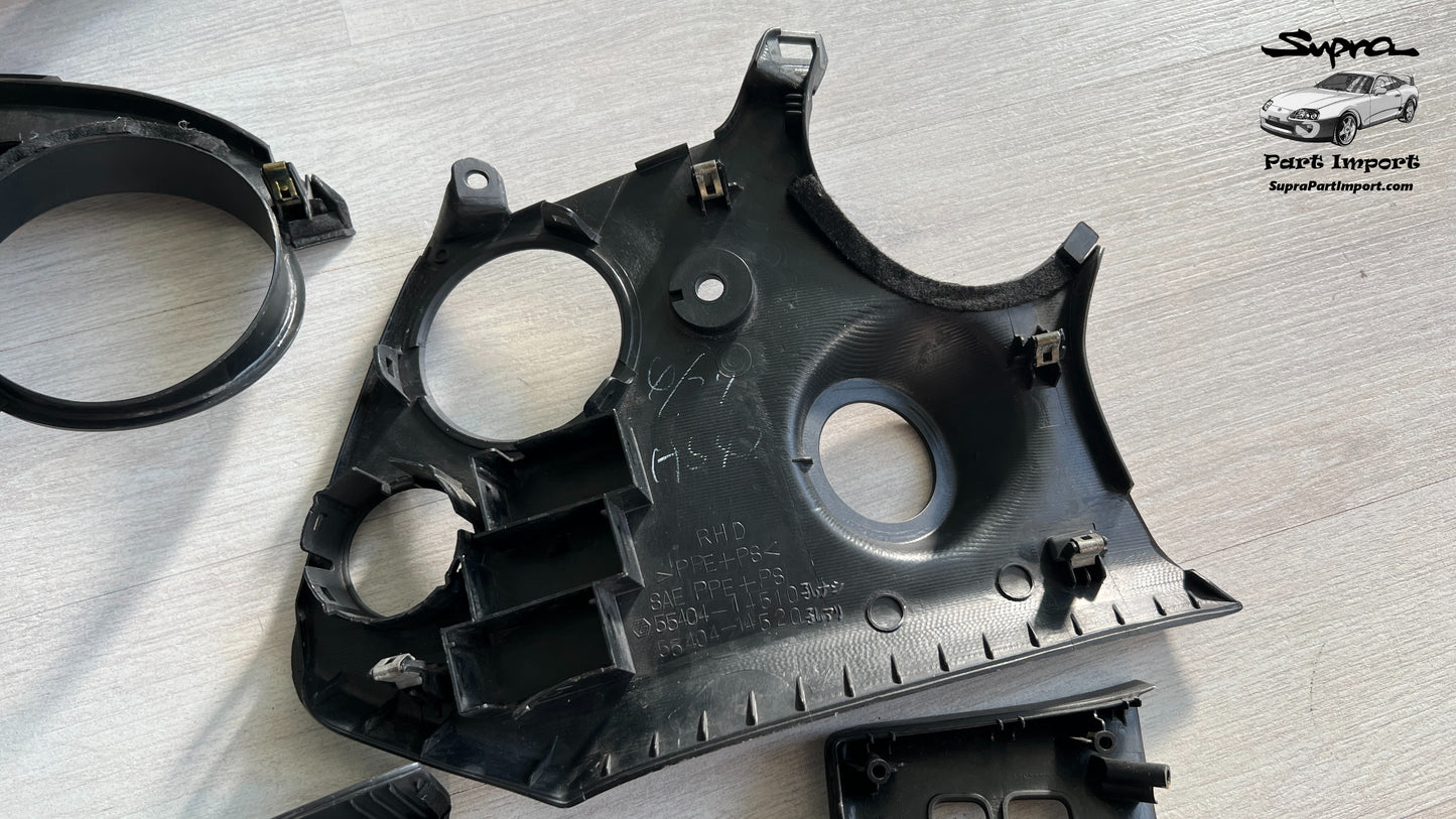 JZA80/MK4 Supra Genuine OEM S1 RHD Dash Panel Set (7 pc)