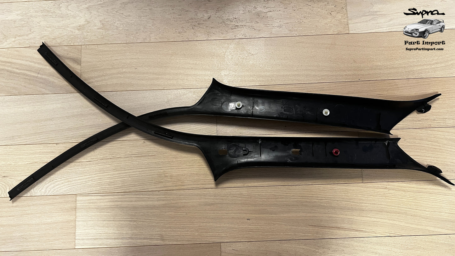 *RARE* JZA80/MK4 Supra Genuine OEM RHD A-Pillar Trim Set (62220-14060 + 62210-14070)