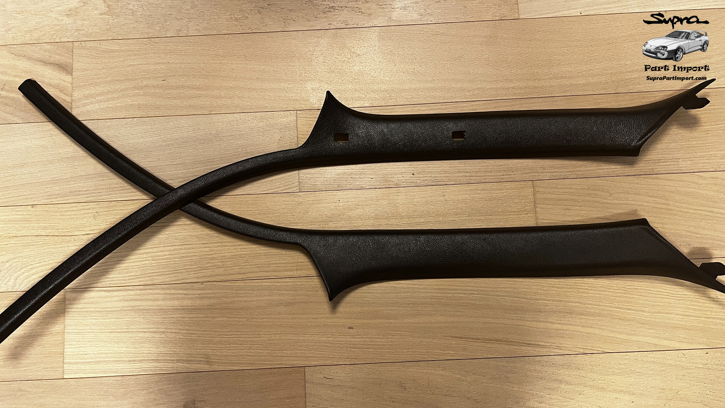 *RARE* JZA80 Supra Genuine OEM RHD A-Pillar Trim Set (62220-14060 + 62210-14070)