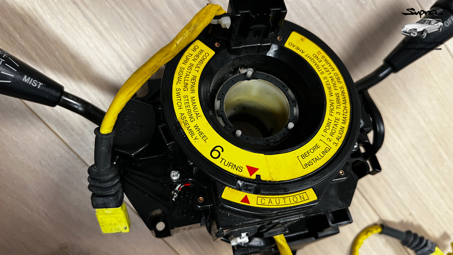 *RARE* JZA80/MK4 Supra Genuine OEM RHD Switch Stalk + Clockspring Connector (84310-1B140)