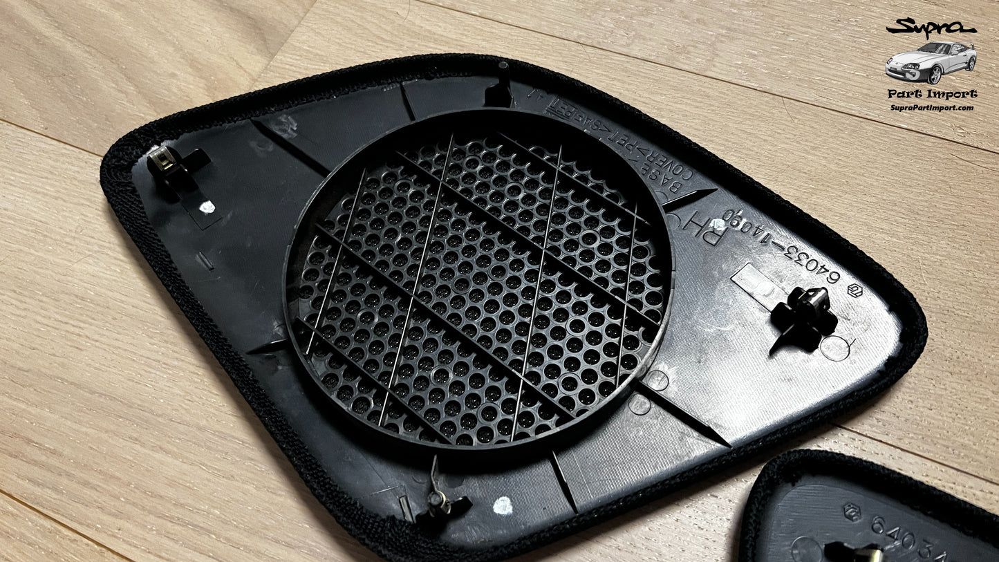 JZA80 Supra Genuine OEM Rear LH + RH Speaker Grill Panel Trim Set (64034-14080-C0 + 64033-14090-C0)