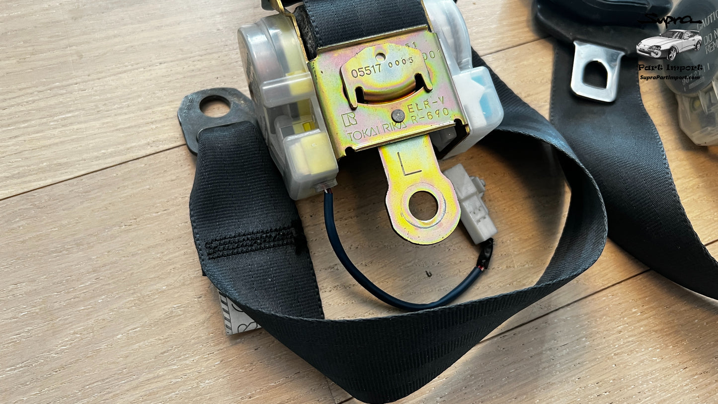 JZA80/MK4 Supra Genuine OEM LH Front Safety Belt (73220-14481-C0 + 73210-14541-C0)