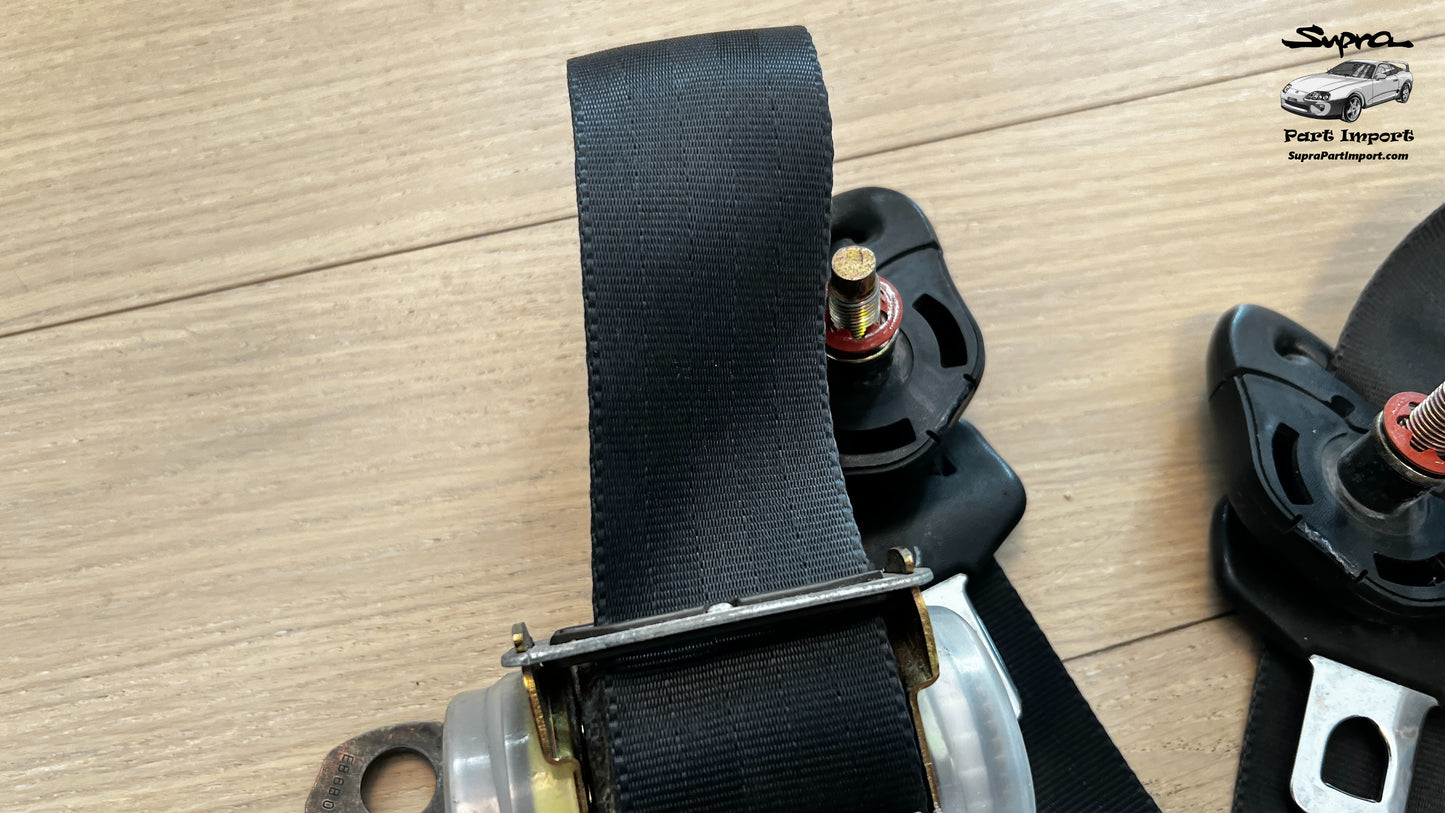 JZA80/MK4 Supra Genuine OEM LH Front Safety Belt (73220-14481-C0 + 73210-14541-C0)
