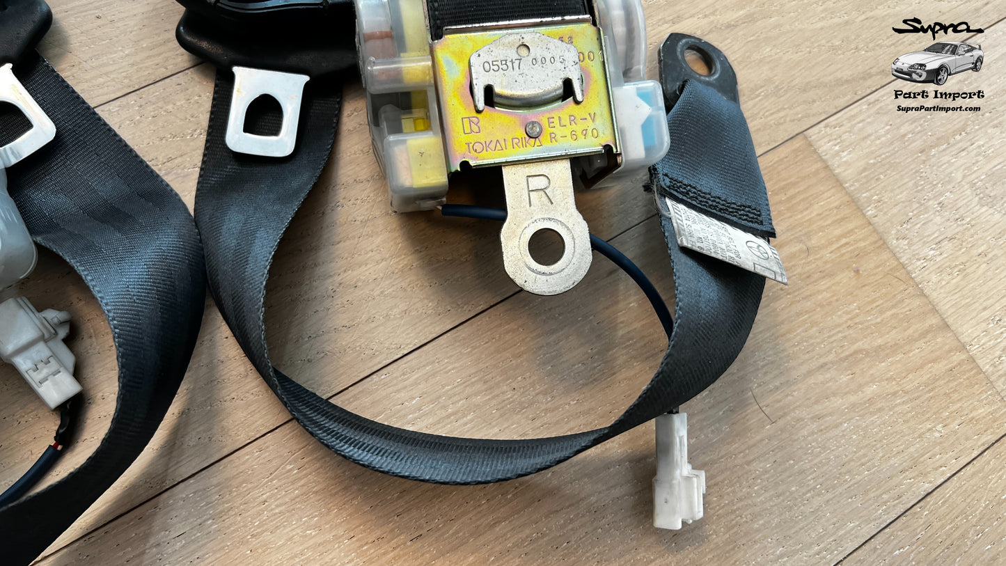 JZA80/MK4 Supra Genuine OEM LH Front Safety Belt (73220-14481-C0 + 73210-14541-C0)