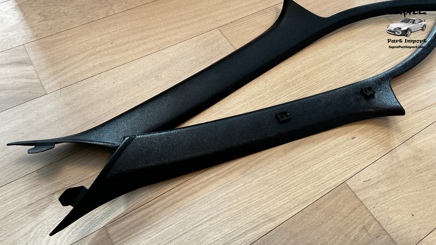 *RARE* JZA80 Supra Genuine OEM RHD A-Pillar Trim Set (62220-14060 + 62210-14070)