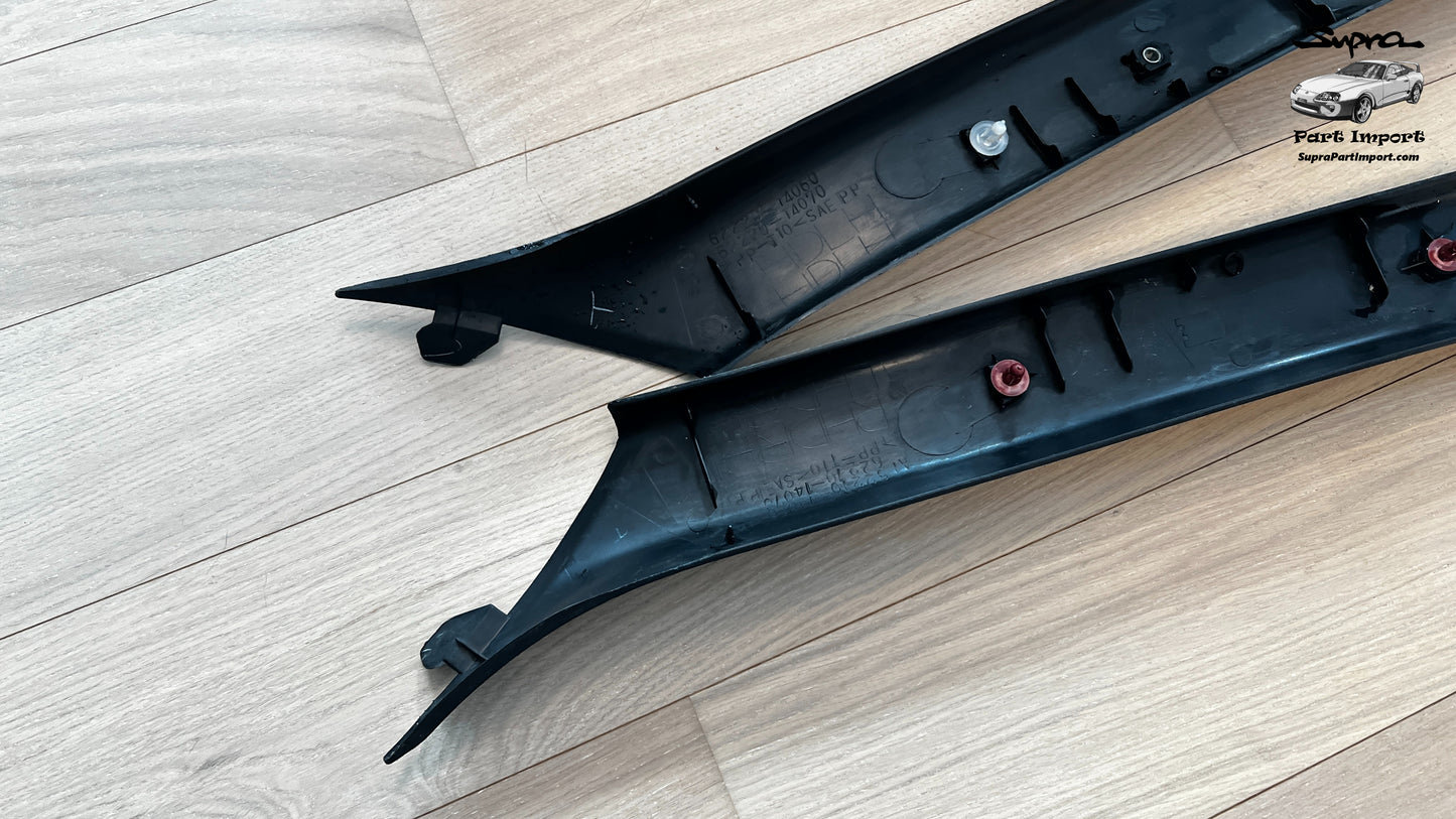 *RARE* JZA80 Supra Genuine OEM RHD A-Pillar Trim Set (62220-14060 + 62210-14070)