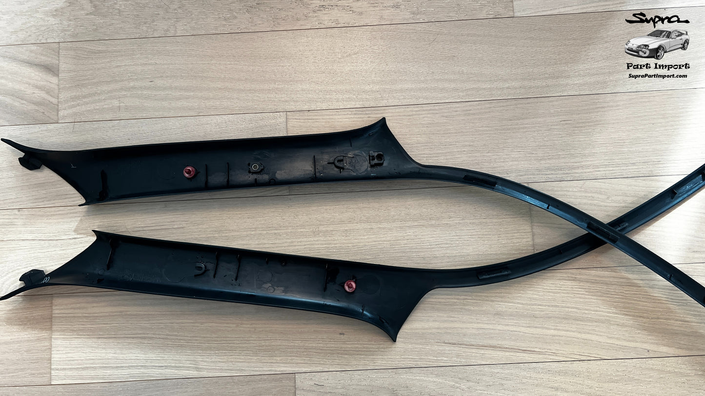 *RARE* JZA80 Supra Genuine OEM RHD A-Pillar Trim Set (62220-14060 + 62210-14070)