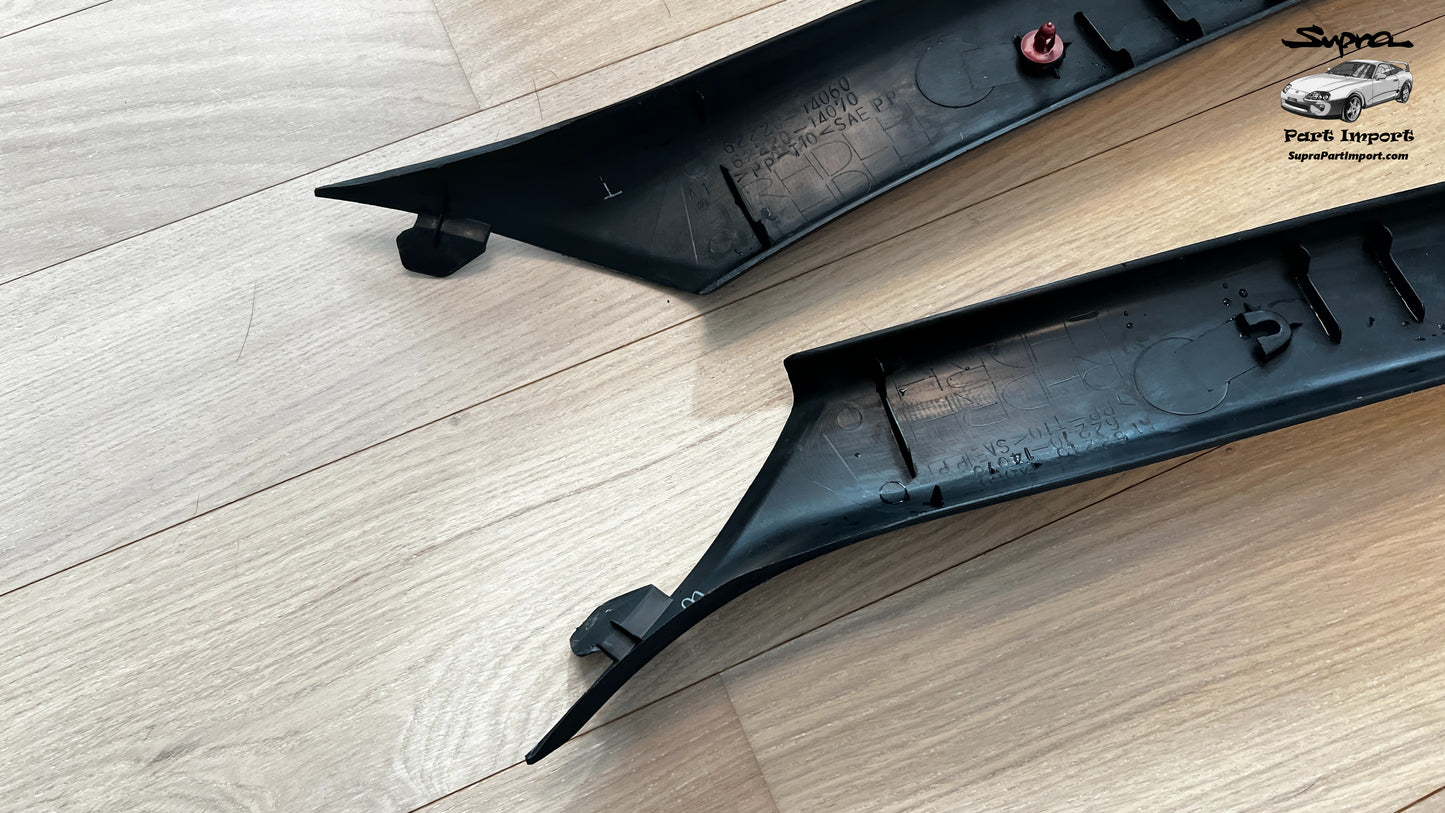 *RARE* JZA80 Supra Genuine OEM RHD A-Pillar Trim Set (62220-14060 + 62210-14070)
