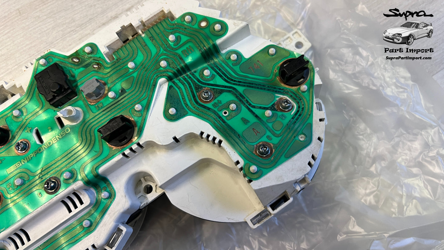 *RARE, LED CONVERTED, MINT* JZA80 Supra Genuine OEM S1 RHD J-Spec Manual Cluster Assembly (83010-1B790)