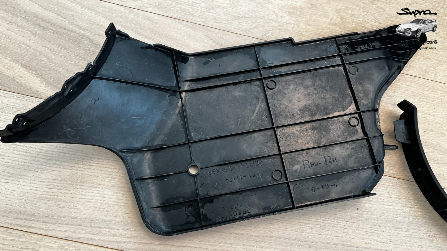 JZA80 Supra Genuine OEM RHD Interior Side Kick Panels (62102-14240-C0, 62101-14180-C0)