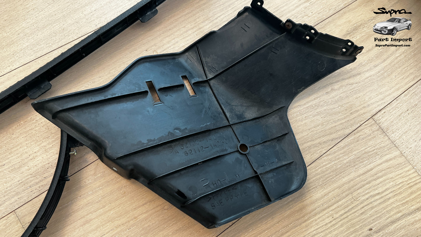 JZA80 Supra Genuine OEM RHD Interior Side Kick Panels (62102-14240-C0, 62101-14180-C0)