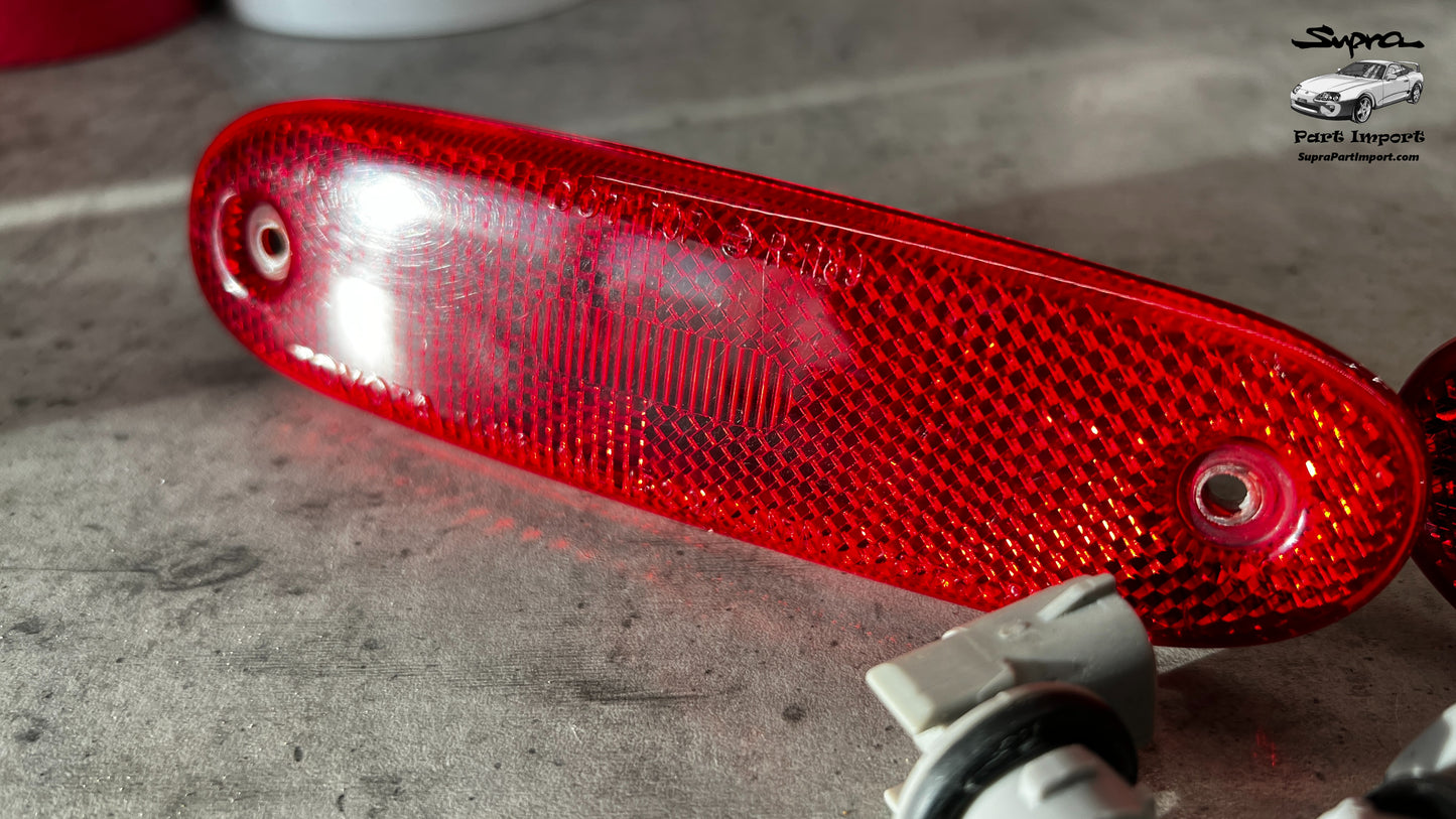 JZA80 Supra Genuine OEM LHD/RHD Rear Side Markers (81750-14080 + 81760-14070)