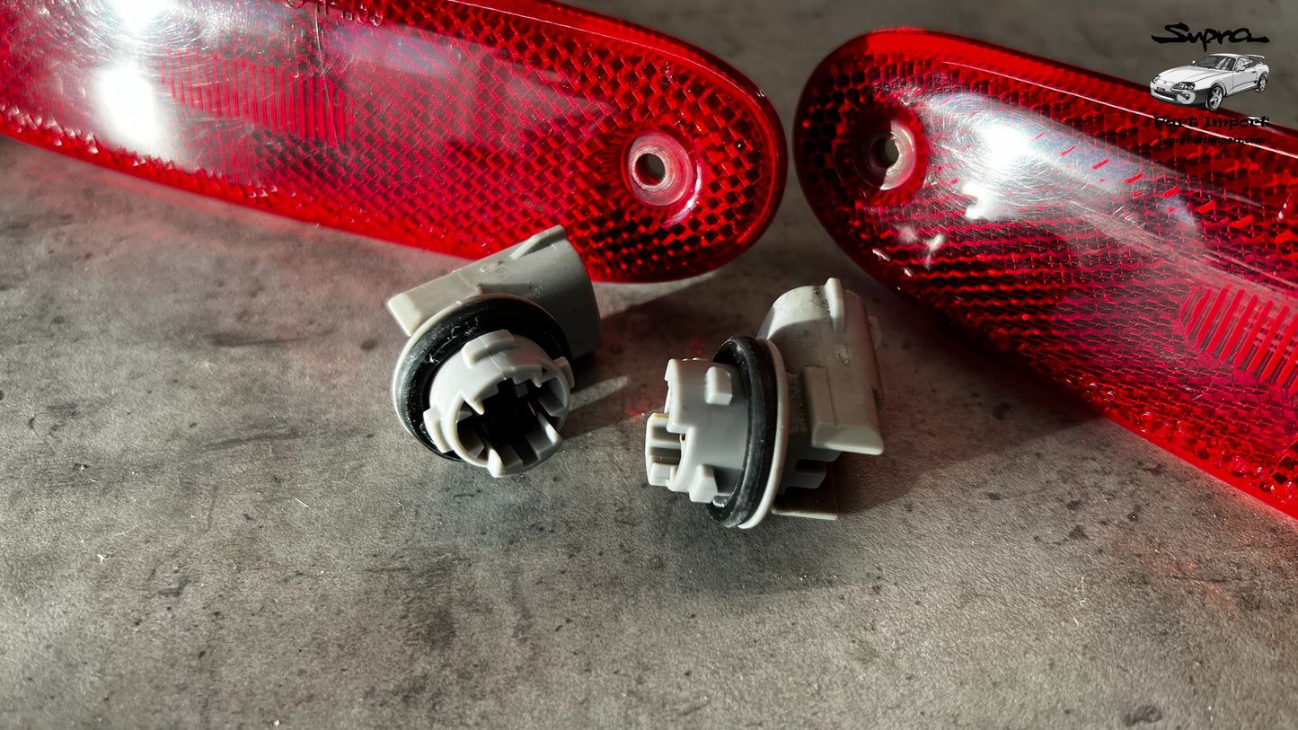 JZA80 Supra Genuine OEM LHD/RHD Rear Side Markers (81750-14080 + 81760-14070)