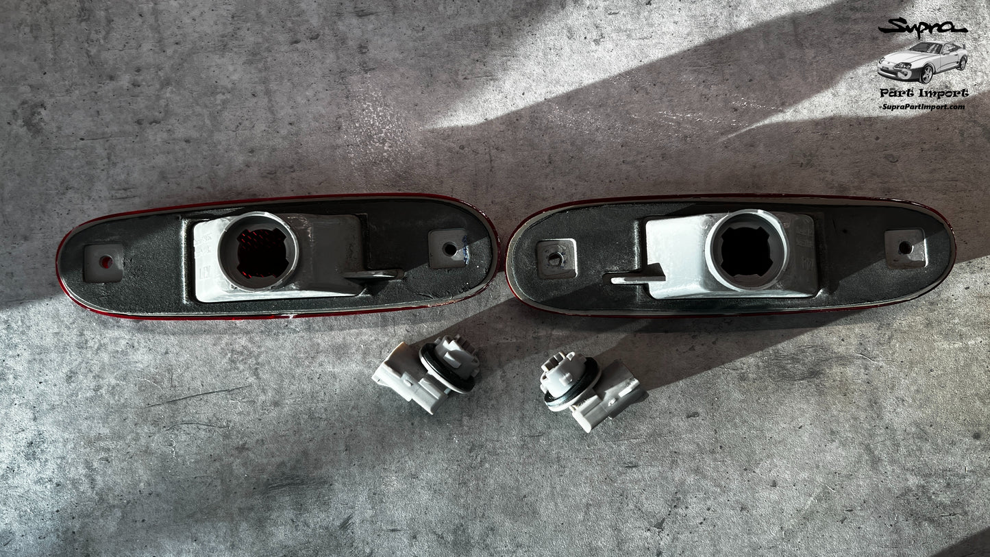 JZA80 Supra Genuine OEM LHD/RHD Rear Side Markers (81750-14080 + 81760-14070)
