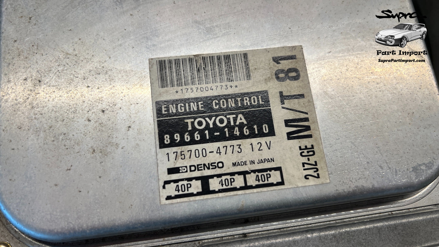 JZA80 Supra Genuine OEM J-Spec S1 RHD M/T 2JZ-GE Non-VVTi ECU (89661-14610)
