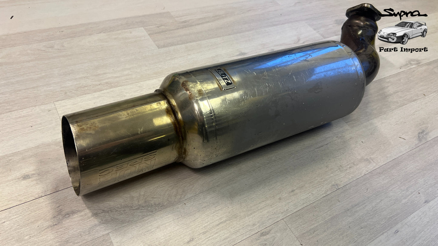 JZA80 Supra Fitting Blitz Nür Spec Rear Muffler