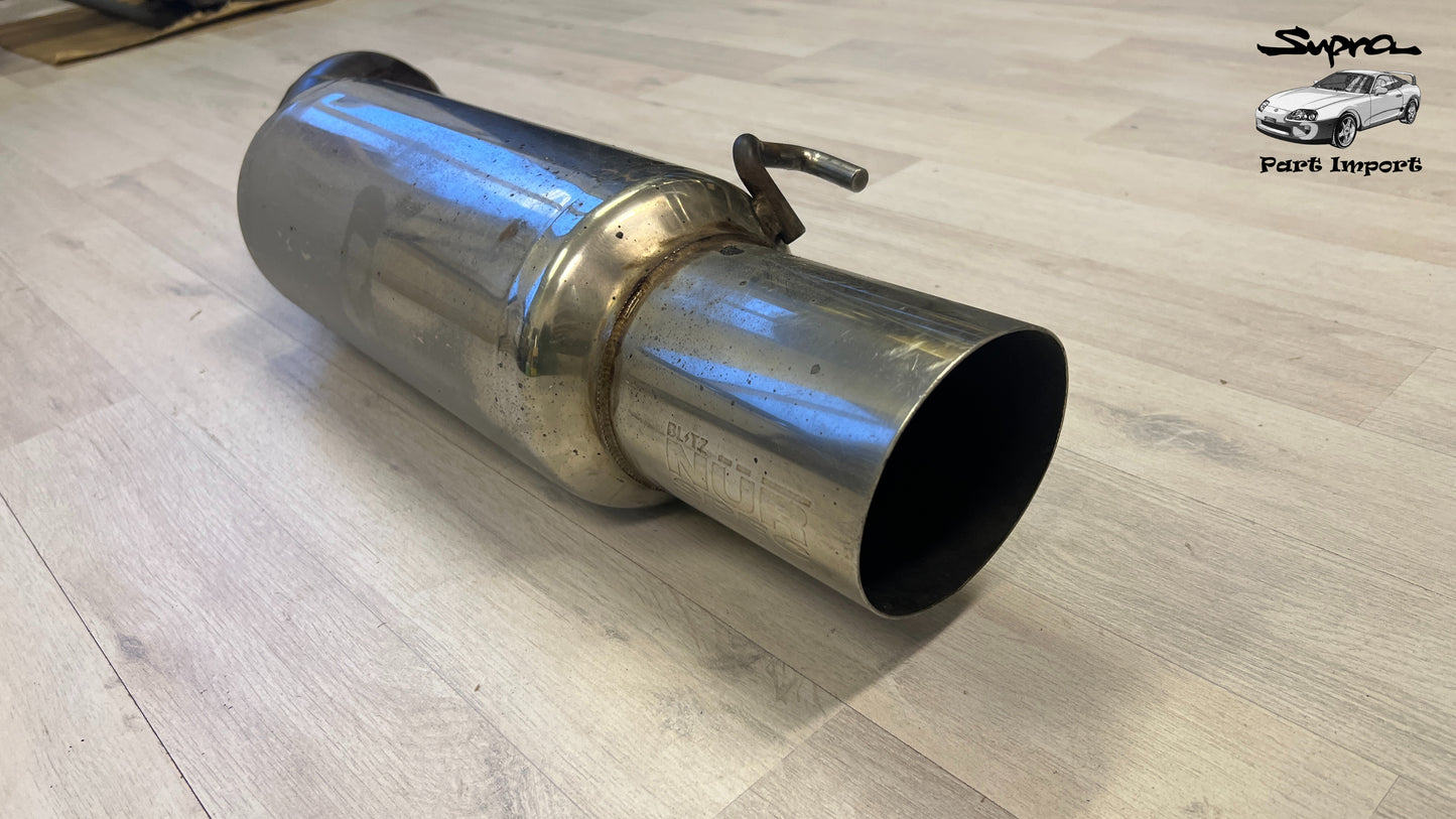 JZA80 Supra Fitting Blitz Nür Spec Rear Muffler