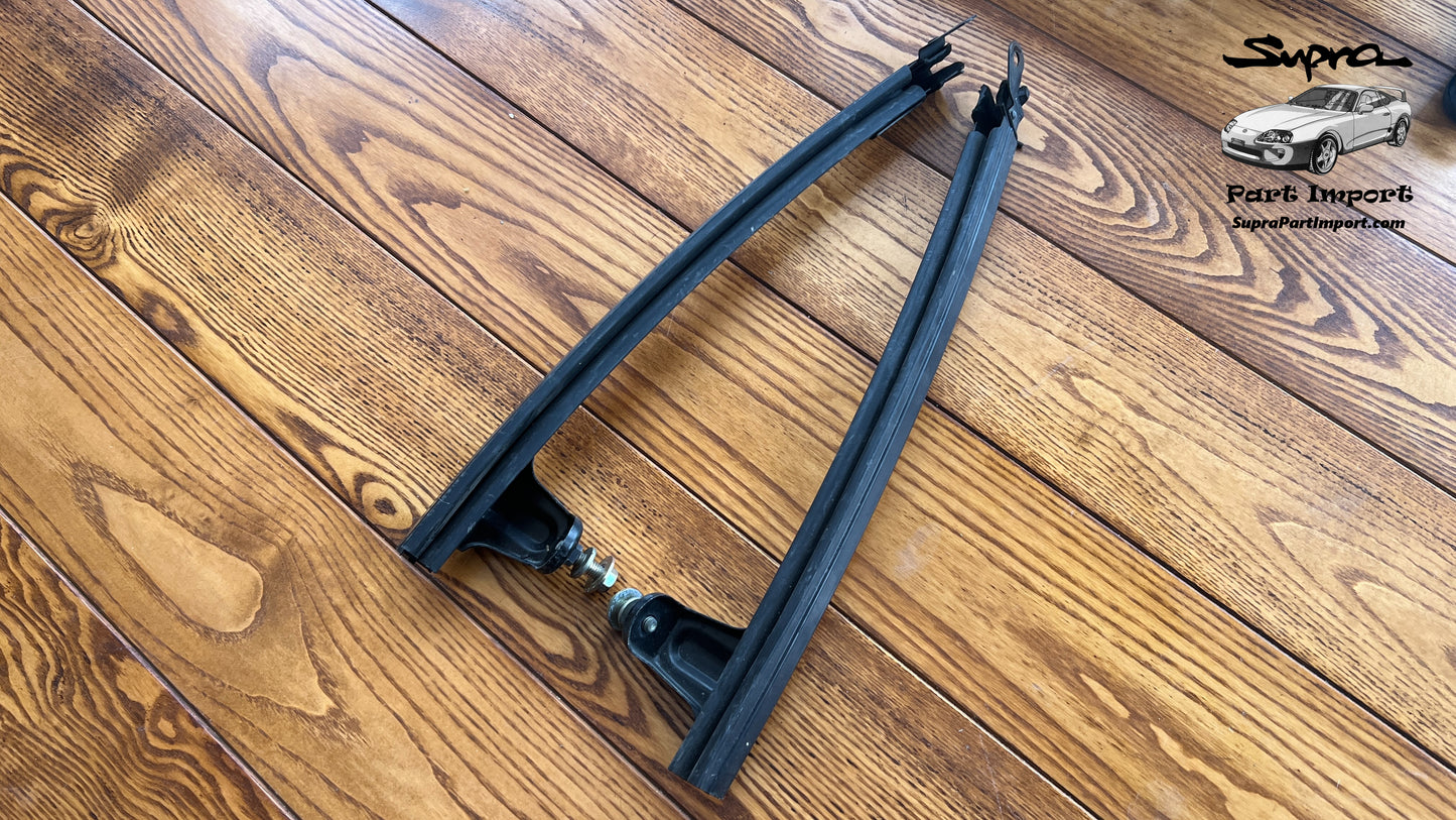 JZA80 Supra Genuine OEM LHD/RHD Front Door Door Glass Frame Sub-Assy Set (67401-14240 + 67402-14230)