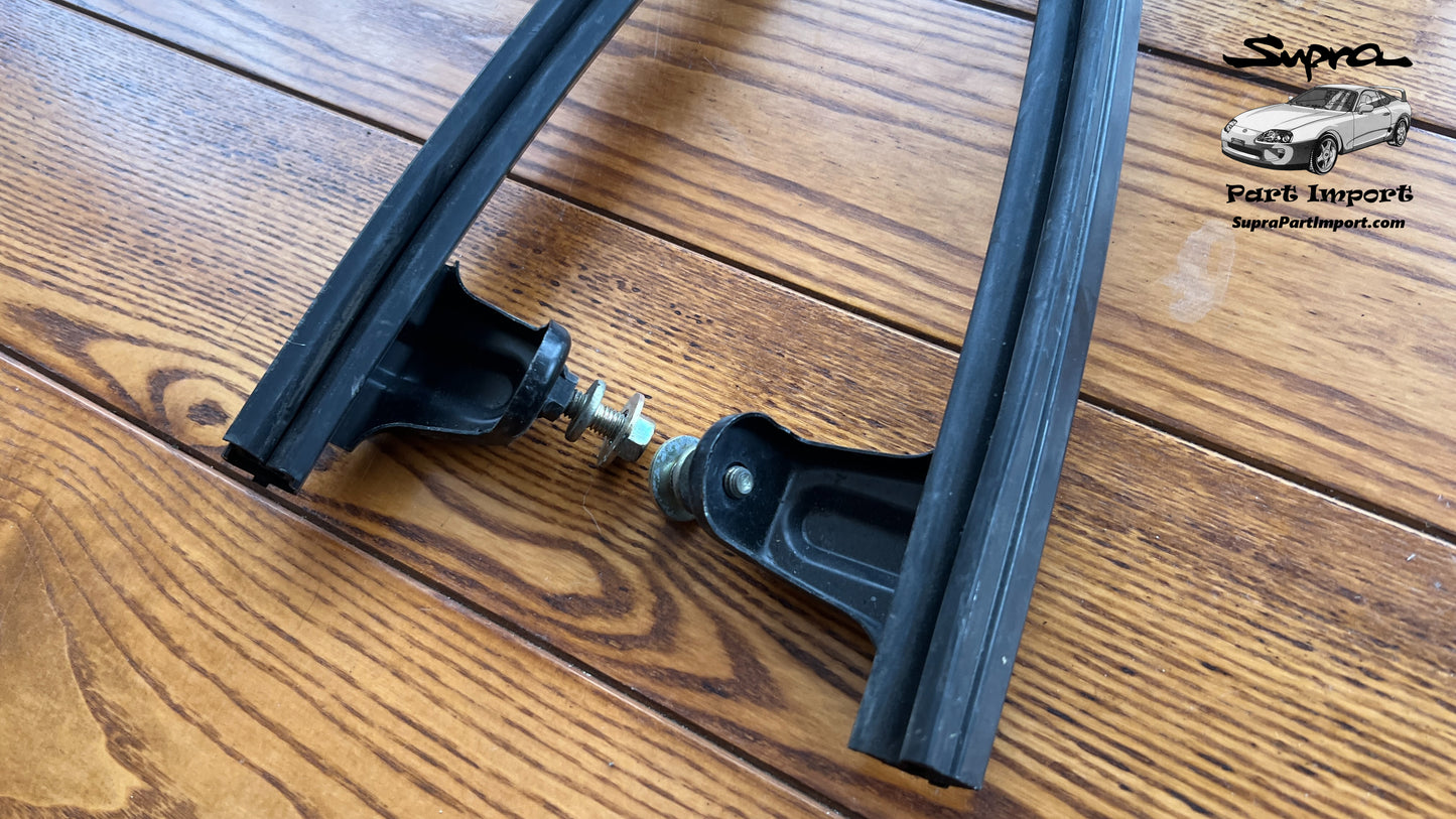 JZA80 Supra Genuine OEM LHD/RHD Front Door Door Glass Frame Sub-Assy Set (67401-14240 + 67402-14230)