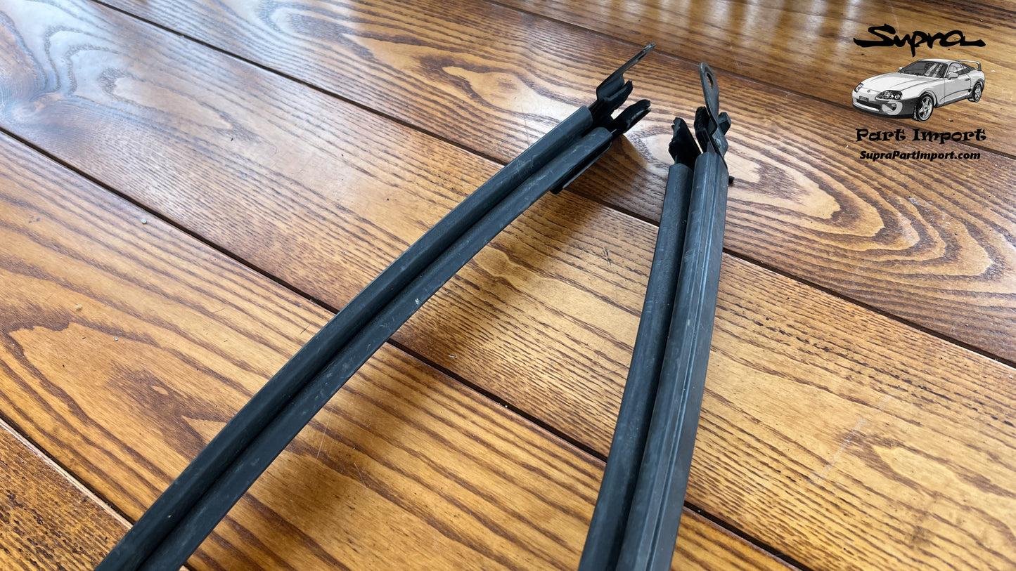 JZA80 Supra Genuine OEM LHD/RHD Front Door Door Glass Frame Sub-Assy Set (67401-14240 + 67402-14230)