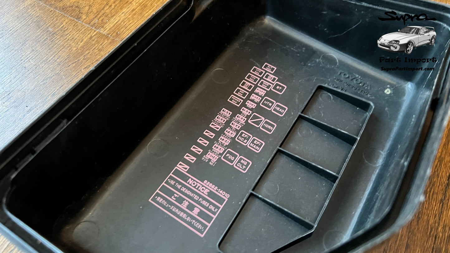 JZA80 Supra Genuine OEM LHD/RHD Engine Bay Fuse Box Plastic Cover