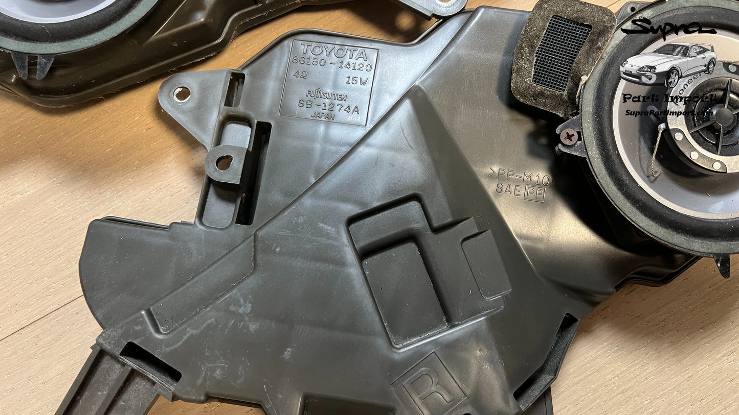 JZA80 Supra Genuine OEM LHD/RHD Front Speaker Box Set (L+R) (86150-14131 + 86150-14121)