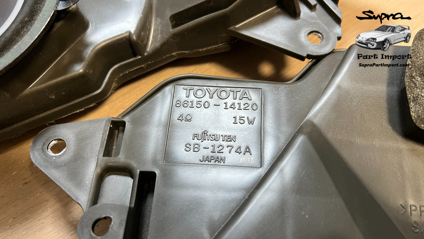 JZA80 Supra Genuine OEM LHD/RHD Front Speaker Box Set (L+R) (86150-14131 + 86150-14121)