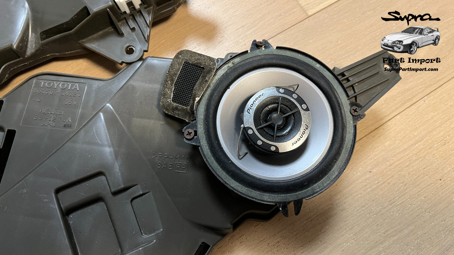 JZA80 Supra Genuine OEM LHD/RHD Front Speaker Box Set (L+R) (86150-14131 + 86150-14121)