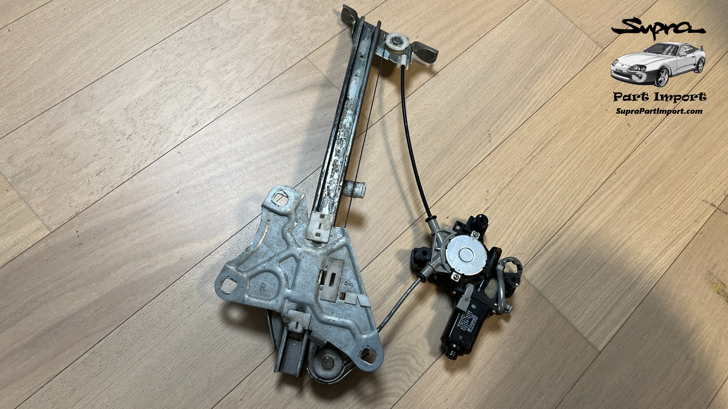JZA80 Supra Genuine OEM LHD/RHD Right Side Window Regulator + Motor (69801-14111 + 85720-14100)