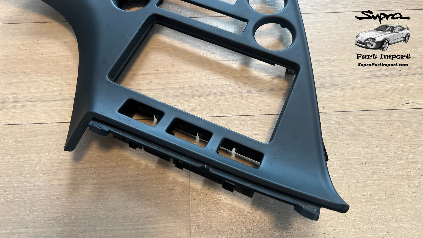 *RARE* JZA80/MK4 Supra Genuine OEM EU-Spec S1 LHD Radio Panel, Center Instrument Cluster Finish (55405-14140)