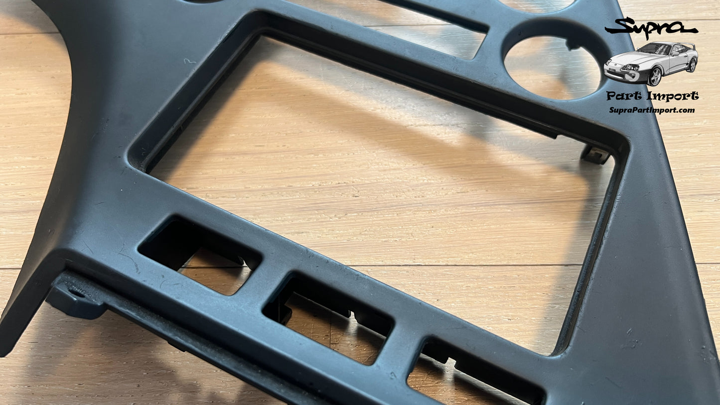 *RARE* JZA80/MK4 Supra Genuine OEM EU-Spec S1 LHD Radio Panel, Center Instrument Cluster Finish (55405-14140)