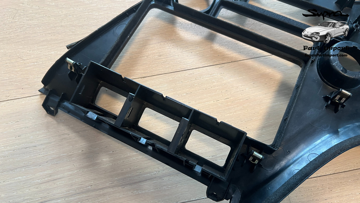 *RARE* JZA80/MK4 Supra Genuine OEM EU-Spec S1 LHD Radio Panel, Center Instrument Cluster Finish (55405-14140)