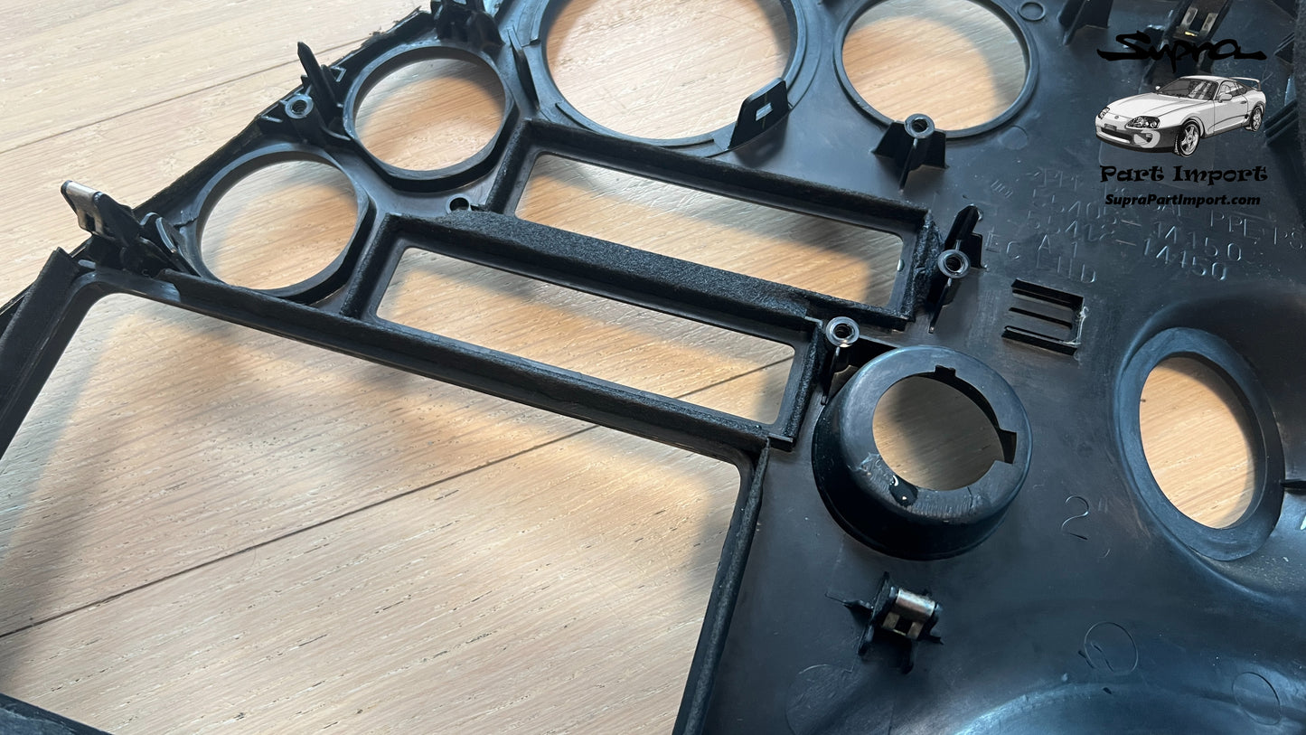 *RARE* JZA80/MK4 Supra Genuine OEM EU-Spec S1 LHD Radio Panel, Center Instrument Cluster Finish (55405-14140)