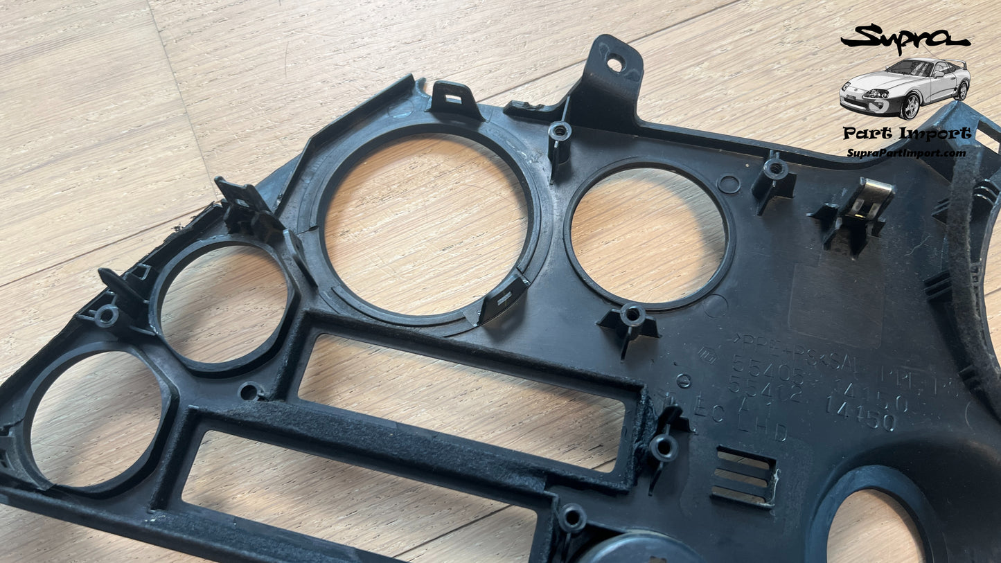 *RARE* JZA80/MK4 Supra Genuine OEM EU-Spec S1 LHD Radio Panel, Center Instrument Cluster Finish (55405-14140)
