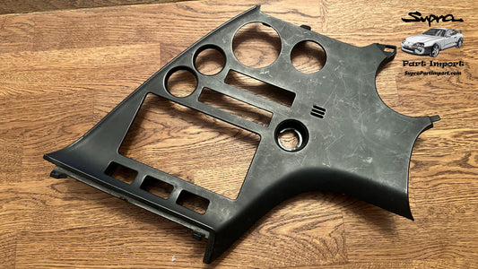 *RARE, NO CUTS* JZA80/MK4 Supra Genuine OEM S1 RHD Radio Panel, Center Instrument Cluster Finish (55405-14120)
