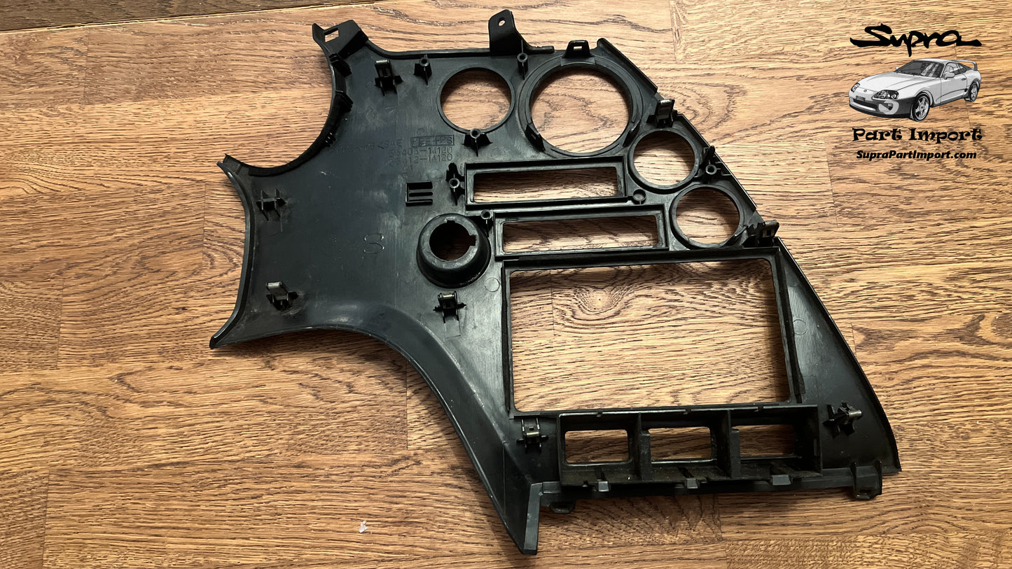 *RARE, NO CUTS* JZA80/MK4 Supra Genuine OEM S1 RHD Radio Panel, Center Instrument Cluster Finish (55405-14120)