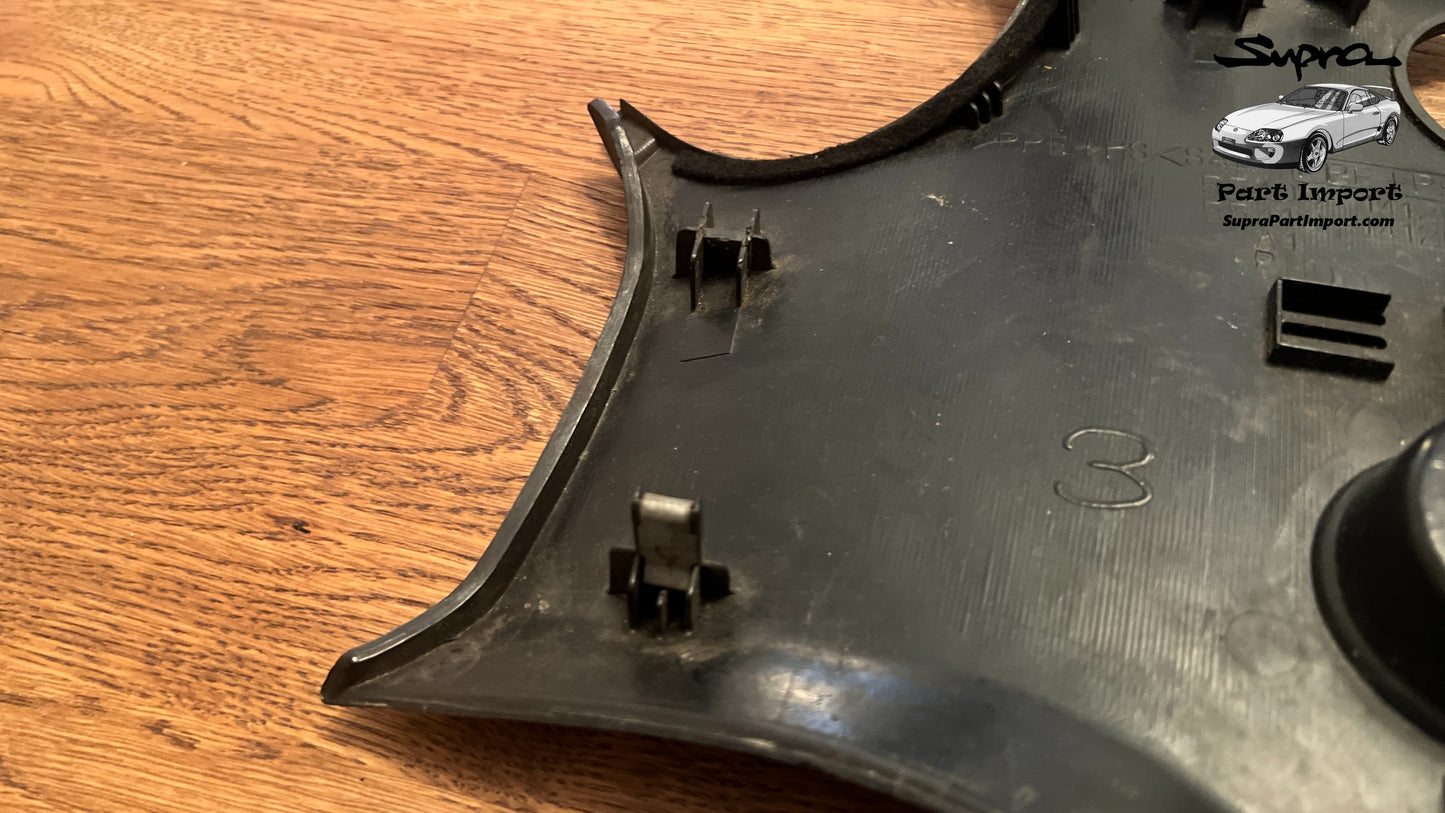 *RARE, NO CUTS* JZA80/MK4 Supra Genuine OEM S1 RHD Radio Panel, Center Instrument Cluster Finish (55405-14120)