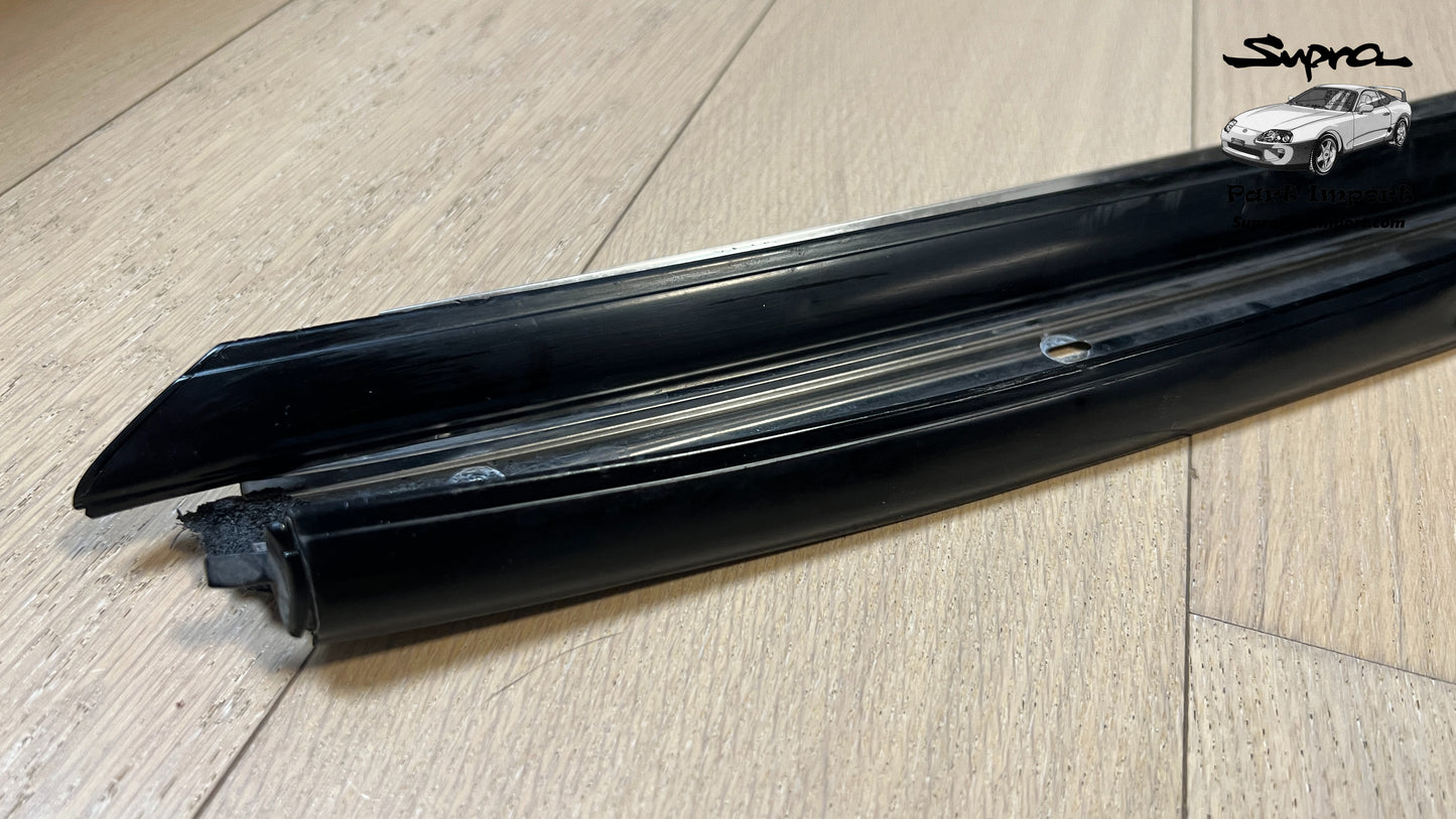 *RARE, DISCO* JZA80 Supra Genuine OEM LHD/RHD Targa A-Pillar (Roof Drip Side Finish) Exterior Moulding Set (2 pc) (75552-14160 + 75551-14160)