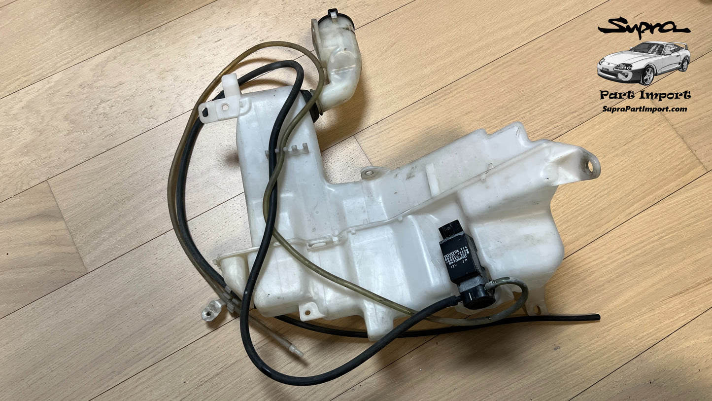 *LHD/RHD* JZA80 Supra Genuine OEM Windshield Washer Jar Assembly w/ Motor & Piping (85315-14120)